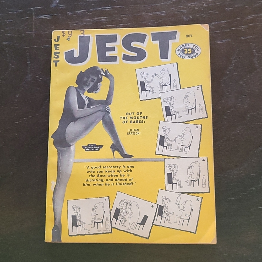 Vintage JEST magazine pinup girl